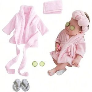 Baby Photo Bath Suit, Baby Thickened Bathrobe Photography Prop